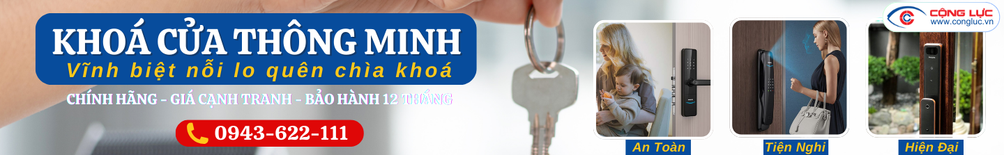 Phân phối lắp đặt khoá cửa thông minh chính hãng, giá rẻ nhất Hải Phòng
